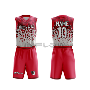 Ensemble de basket-ball pour hommes, sublimation, respirant, grande taille, extensible dans quatre directions, séchage rapide, nom et numéro personnalisés - Product Image 1