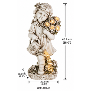 Decoración de Jardín con Figura de Niña Orinando - Product Image 5