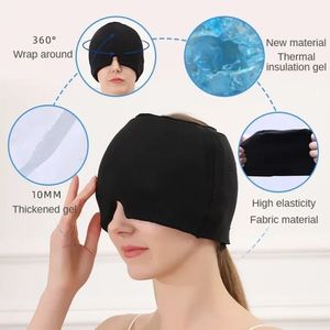 Maschera per gli occhi con sollievo di 360 gradi in Gel Cappello per terapia del freddo caldo per Stress da emicrania e mal di testa - Product Image 6