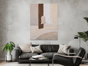 Arte moderna personalizzata del muro latte fatto a mano originale pittura a olio astratta su tela per il soggiorno decorazione per la casa Artwork Hotel - Product Image 2