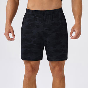 Shorts Deportivos Casuales Unisex con Lavado Ácido, Agradables al Tacto, de Secado Rápido, Diseño Sólido, Alta Elasticidad y Transpirabilidad - Product Image 6