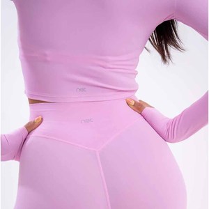Winter Workout Clothes for Women Long Sleeve Jacket with Sports Shorts Leggings, Gym Fitness Training Wear - Product Image 5
