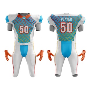 Uniforme de Fútbol Americano Personalizado al por Mayor, Sublimado, Transpirable, Talla Grande, Manga Corta, Protección UV para Verano - Product Image 2
