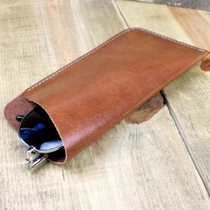 Classic Luxury Handmade Tan Leather <b>Glasses</b> <b>Case</b> <b>Soft</b> Padded Eyewear Protector Water Resistant Lightweight Bulk Orders for - Product Image 1