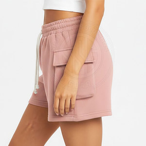 Shorts de survêtement pour femmes, style été, en coton molletonné, coupe décontractée, pour la maison, style streetwear, vente en ligne - Product Image 4