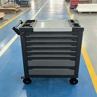 Chariot d'atelier professionnel 424 pièces avec outils inclus – Armoire à outils et boîtes à outils pour garage