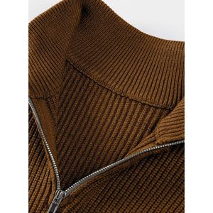 Sweat-shirt polaire pour homme à demi-zip, col montant, manches longues, décontracté, pour l'hiver et l'extérieur, 100% coton respirant - Product Image 2