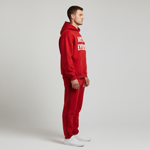 Vente flash : Survêtements pour hommes, coupe classique, à capuche, décontractés, unis, 100% coton, poids lourd 460g, respirants, excellente qualité, hiver - Product Image 4