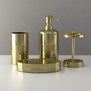 Juego de Accesorios de Baño de Latón de Varias Piezas para una Organización Completa del Mueble de Baño, Baños Modernos y Decoración de Hogar de Lujo - Product Image 6