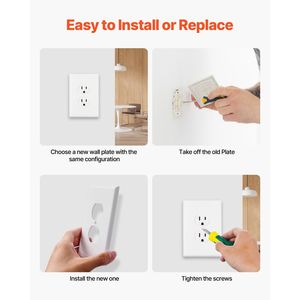 Copri Prese Elettriche a 1 Posto, Infrangibili e Resistenti agli Urti, in Policarbonato Termoplastico, Confezione da 10, Misura Standard - Product Image 6