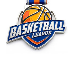 Trofeo de baloncesto y medallas metálicas personalizadas para premios de eventos, concursos y recuerdos. - Product Image 2