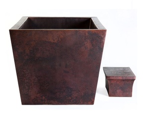 Handmade Copper Double Wall Bathtub Heavy Matte Unique Designer Portable for Bathroom Direct Factory Wholesale - Product Image 3