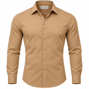 Dress <b>Shirts</b> Slim <b>Long</b> <b>Sleeve</b> Solid Color Formal Working Uniforms <b>Shirts</b> for <b>Men</b> <b>Men's</b> Business Casual Four-Sided Stretch <b>White</b> - Product Image 2