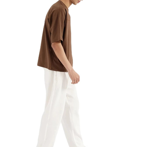 T-shirts personnalisés à logo, 100% coton tricoté, pour hommes, grande taille, épaules tombantes, manches courtes, coupe ample, séchage rapide - Product Image 5