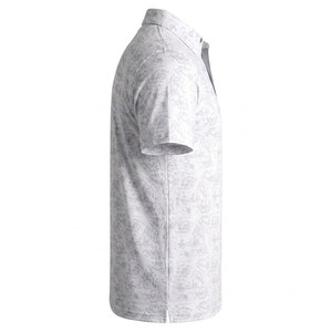 Polo de golf pour homme à manches courtes, imprimé par sublimation, polyester et élasthanne, performance sportive, logo personnalisé, vente en gros - Product Image 2