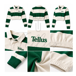 Maillot de rugby court pour femme - Anti-bactérien 100% polyester, fermeture élastique, design personnalisé et nom d'équipe, tissu de qualité supérieure - Product Image 6