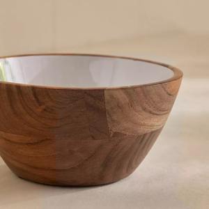 Tazón de Madera de Lujo con Utensilios de Cocina Rústicos Hechos a Mano para Hoteles, Fiestas y Mesas de Comedor a Precio de Exportación $4.20–$9.50 - Product Image 3