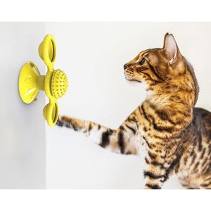 Giocattolo Interattivo per Gatti a Forma di Mulino a Vento Rotante con Ventosa, Gioco di Movimento per Animali Domestici - Product Image 5