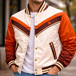 Chaqueta de Invierno de Alta Calidad, Estilo Varsity, Satinada, Precio de Fábrica - Product Image 4
