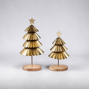 Adornos Navideños de Hierro con Forma de Unicornio, Acabado Dorado, Estilo Moderno, Tamaño Personalizado, Decoración Artesanal Duradera para las Fiestas - Product Image 3