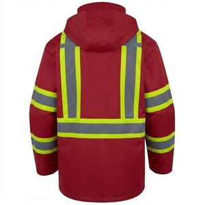 Full Customized Workwear Stand Collar <b>Waterproof</b> <b>Working</b> Jacket for Men Wholesale Rate Hi Vis Workwear Jackets - Product Image 2