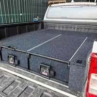 Boîte de rangement en aluminium pour benne de camion Toyota Tacoma 5 pieds, verrouillable et coulissante