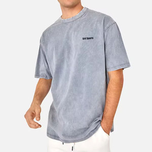 ผู้ผลิตเสื้อยืดผู้ชายแบบฟอกสีจากปากีสถาน ผ้าฝ้าย 100% คุณภาพสูง ระบายอากาศได้ดี เป็นมิตรกับสิ่งแวดล้อม บริการ OEM/ODM รับผลิตตามแบบ เสื้อผ้าลำลอง - Product Image 4