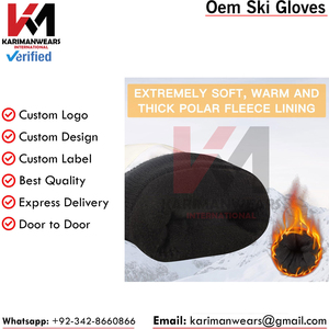 Gants thermiques pour hommes, pour course en plein air, cyclisme, ski, sports d'hiver, fonction écran tactile, chauds, imperméables, en polaire polyester - Product Image 3