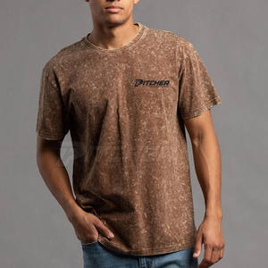 Camiseta de Estilo Moderno con Lavado Ácido para Hombre, Colores Únicos, Material Cómodo, Moda para el Día a Día - Product Image 5
