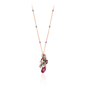 GLEAMORA ENTERPRISE Rose Gold 14K Lab Grown Diamond Pendant Brilliant Cut Diamonds Trendy Women's Everyday Wear Certified <b>Charm</b> - Product Image 2