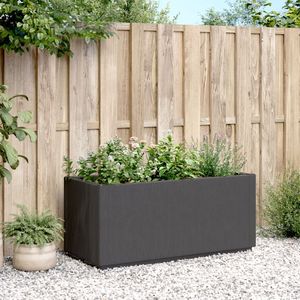 Jardinières et pots de fleurs standard en polypropylène gris foncé pour jardins extérieurs - Product Image 3