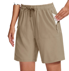 Shorts de randonnée à cordon de serrage pour femmes grandes tailles, idéal pour la gym, le fitness, la boxe – Personnalisable, haute qualité, respirant, décontracté et confortable - Product Image 6