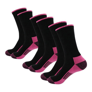 Chaussettes de sport noires avec accents gris, turquoise et rose, respirantes, tricotées pour la course à pied, pour adultes, nouvelle collection printemps 2026 - Product Image 5