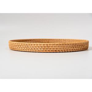 Plateau de service en rotin élégant en nacre pour la décoration de la maison plateau rond comme décoration de Table basse plateau en nacre fait à la main - Product Image 3