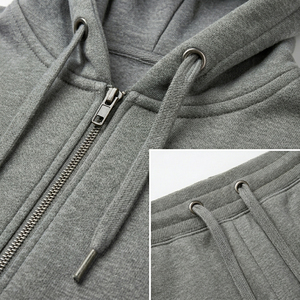 Conjunto Deportivo Personalizado para Hombre, Sudadera con Capucha y Cremallera Completa, 100% Algodón, Estilo Casual de Invierno, Servicio OEM de Marca Privada - Product Image 6