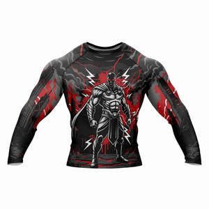 Spider Compression Gym Shirt Men Superhero Tight Fit Short <b>Sleeve</b> Sportswear Quick Dry Fitness Training Workout Top - Product Image 1