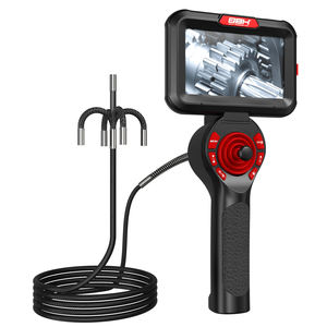 Endoscope industriel portable QBH professionnel, caméra d'inspection <span class=keywords><strong>articulée</strong></span> à 4 voies et 360°, <span class=keywords><strong>mini</strong></span>-caméra HD avec source lumineuse - Product Image 1