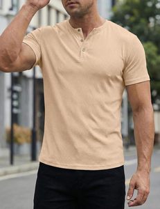 เสื้อยืดผู้ชายลำลองผ้าสแปนเด็กซ์/โพลีเอสเตอร์ น้ำหนัก 200 กรัม แบบถัก คุณภาพสูง ระบายอากาศได้ดี แขนสั้น คอเสื้อแบบเรียบ รับสกรีนโลโก้ - Product Image 2
