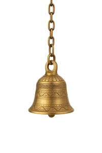 Campana de templo de latón hecha a mano para la sala de oración del hogar, campana colgante con sonido dulce para la adoración. - Product Image 2