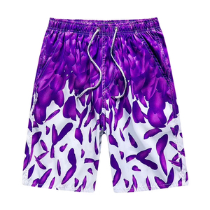 Shorts de bain unisexes en maille 100% polyester respirant à séchage rapide avec logo personnalisé, nom et marque imprimés - Product Image 4