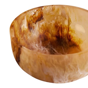 Resin Marble Effect Heat Resistant Lightweight Food-Safe Uncoated Polished Modern Design Imperial Crafted Home <b>Party</b> <b>Bowl</b> - Product Image 2