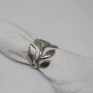 High Demand Napkin <b>Rings</b> Set Stocked Wholesale Wedding Decorative Metal Table <b>Turtle</b> Shape Silver Modern 4.5cm Width Aluminum - Product Image 1