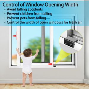 Set di 12 Serrature per Finestre Scorrevoli con Chiave, Facile Installazione, Regolabili per Finestre e Porte Scorrevoli Verticali e Orizzontali - Product Image 5