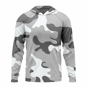 Men's Lightweight Sun Protection Hoodie UPF <b>Camo</b> Raglan Quick-Dry Fishing Hiking Tactical Outdoor Performance <b>Jacket</b> - Product Image 4