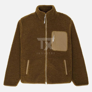 Wholesale Fashion <b>Fleece</b> Zipper <b>Men's</b> <b>Jackets</b> Women Stylish <b>Sherpa</b> Padding <b>Fleece</b> <b>Jacket</b> - Product Image 1
