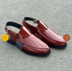 Stylish Men Handmade Brown Color Leather Peshawari <b>Sandals</b> In Wholesale Price And Low MOQ 2026 Best Supplier - Product Image 2