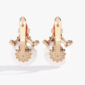 Moissanite Diamond Stud <b>Earrings</b> with Screw <b>Back</b> Certified Brilliant Round Cut Iced Out Cute Luxury <b>Earrings</b> Set for Women's - Product Image 3