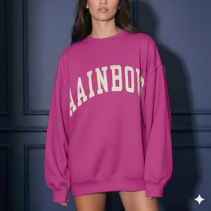 Sweat-shirt personnalisé pour femmes, sweat-shirt brodé, col montant, polyester/coton, pour femmes - Product Image 6