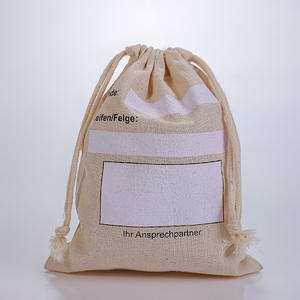 Fourre-tout en coton écologique et personnalisable avec cordon de serrage Fourre-tout en PC Emballage cadeau Aucune quantité minimale de commande - Product Image 3