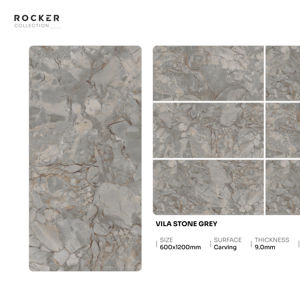 Dalle de porcelaine moderne gaufrée 600x1200mm 60x120cm 24x48 pouces Grand format Surface décorative pour murs et sols élégants - Product Image 1